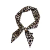 New summer ribbon ladies square scarf leopard small silk scarf wholesale