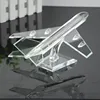 arrival crystal propeller-driven aircraft/airline/Boeing aeroplane for crystal transport models with engraved