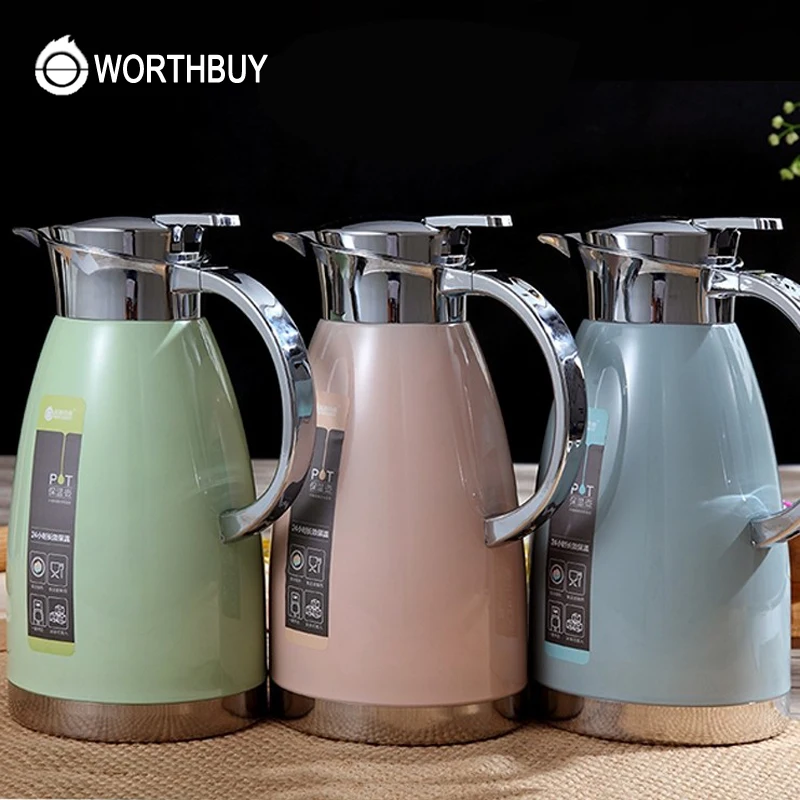 2.3L Stainless Steel Water Jug Leak-Proof Pressing Type Vacuum Thermal Insulation Juice Beverage Water Bottles For Home Office, Silver;white;brown;pink
2.3L Stainless Steel Water Jug Leak-Proof Pressing Type Vacuum Thermal Insulation Juice Beverage Water Bottles For Home Office, Silver;white;brown;pink