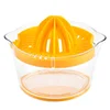 Best Portable Plastic Manual Hand Press Citrus Orange Lemon Fruit Juicer Squeezer with Measuring Cup