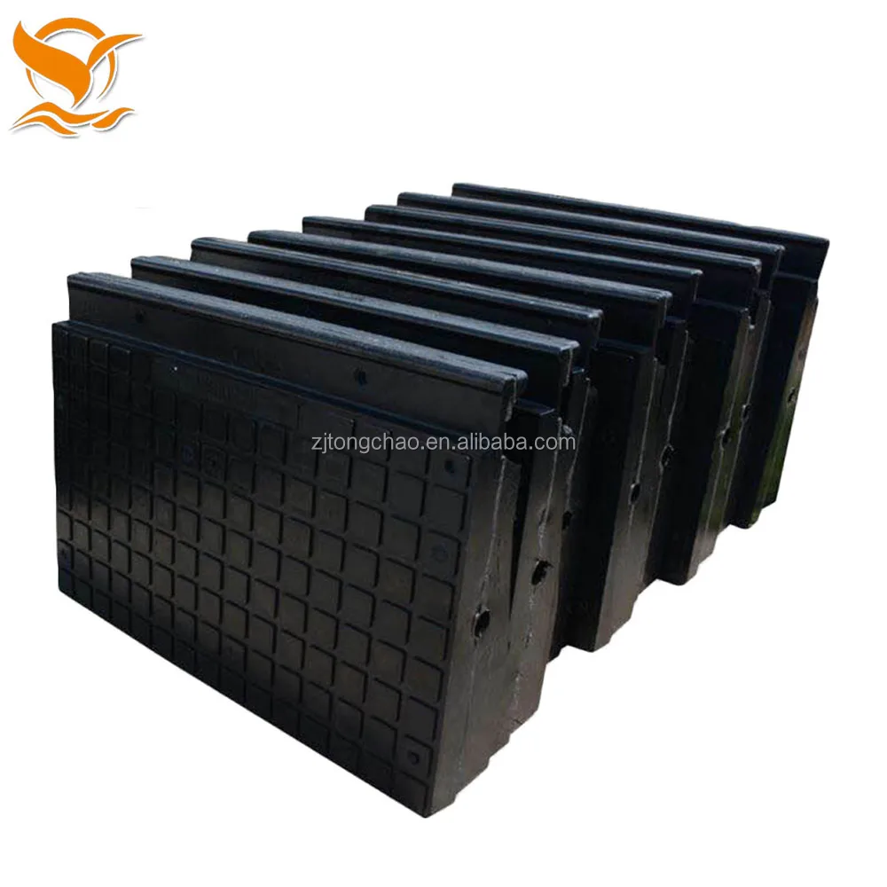 China rail rubber manufacturer supply hot type railway shoulder rubber shock pad