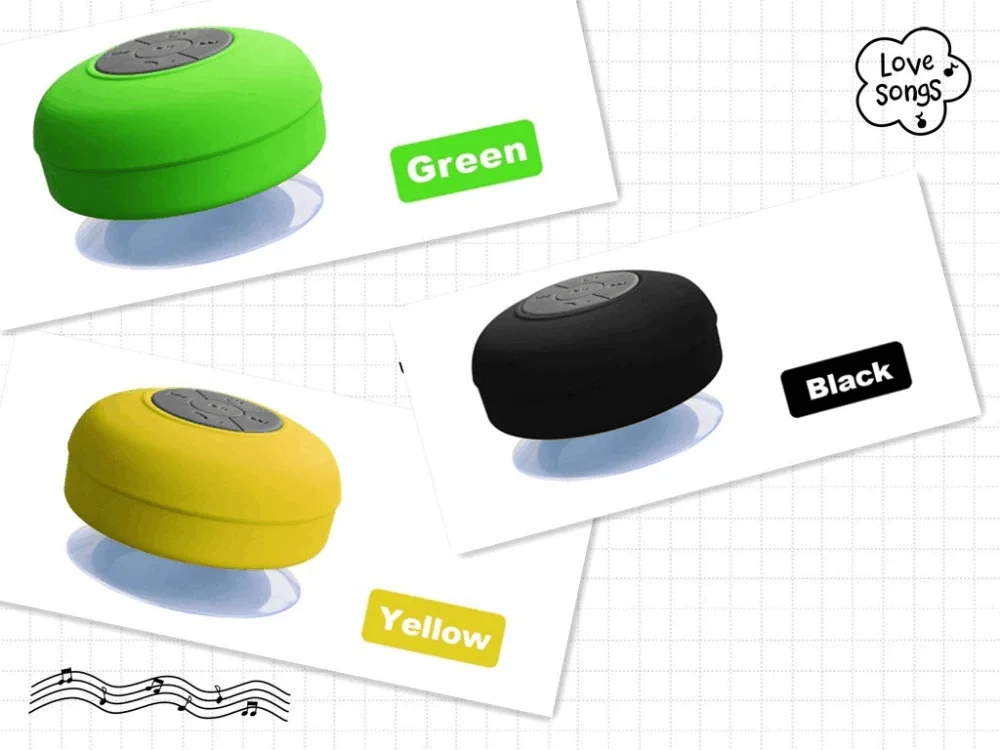 2019 wholesale Promotional mini wireless stereo DC 5V sucker shower speaker IPX4 waterproof bluetooth speaker - ANKUX.COM