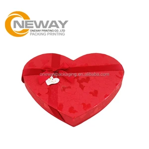 cmyk printing empty heart shape gift chocolate packaging box
