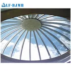 Modern design low cost steel structure dome glass roof hotel steel frame building