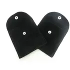 Custom Printed Velvet Jewelry Pouches Snap And Flap Pouch
