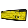 2019 latest Hot selling product BST-008 wired computer big font letters keyboard manufacturing Large Print Keyboard gamer