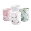 marble ceramic candle luxury essential oil aroma candle soy wax scented candles jar in gift box packaging kit for decoration