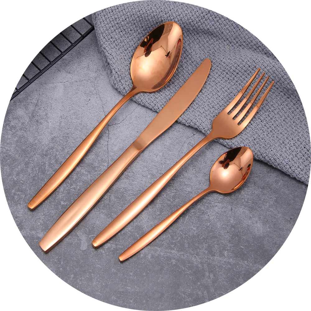 Jieyang factory rose gold flatware set nice PVD rose gold stainless steel cutlery wedding gold cutlery set, Customize/black/silver/gold/rose gold
Jieyang factory rose gold flatware set nice PVD rose gold stainless steel cutlery wedding gold cutlery set, Customize/black/silver/gold/rose gold