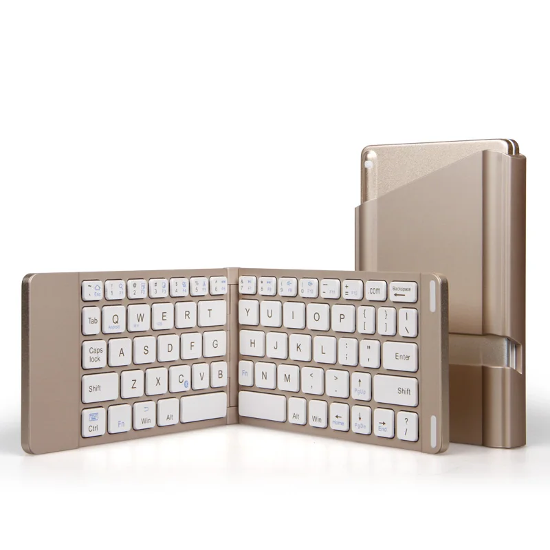 BCM20730 Aluminum Alloy Housing Folding Fast Data Entry Thin Foldable Wireless Keyboard for Smartphone with Stand
BCM20730 Aluminum Alloy Housing Folding Fast Data Entry Thin Foldable Wireless Keyboard for Smartphone with Stand