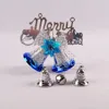 Meilun Art Crafts Christmas tree topper decoration set colorful plastic Christmas bell Indoor christmas decoration party set