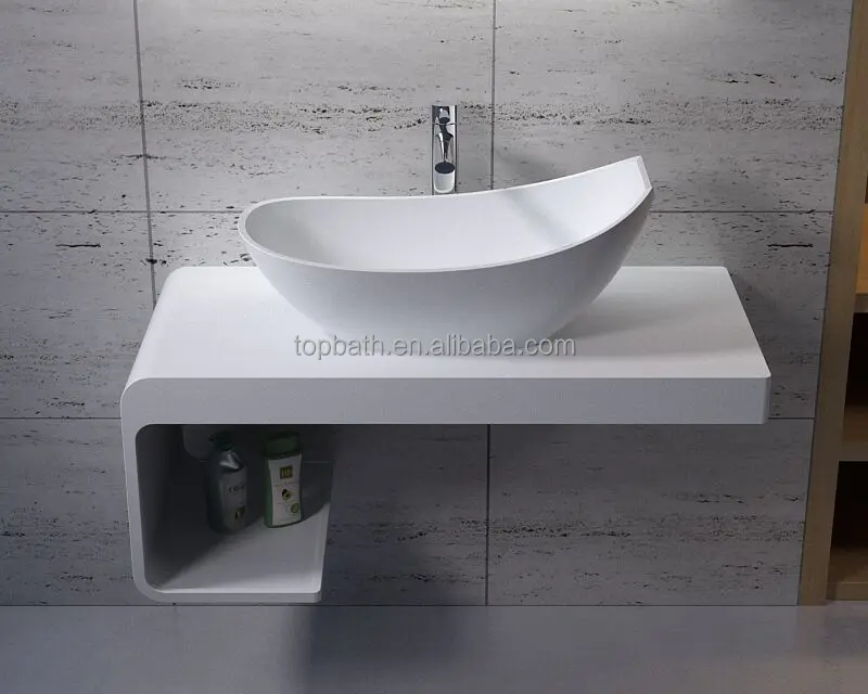 Design Basin Corian Solid Surface Counter Sink Easy To Clean