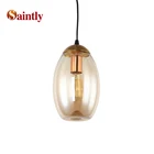 Traditional indoor hanging pendant lighting warm shades italian murano glass chandelier