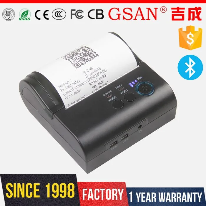 GS-80B 80ミリメートルbluetoothプリンタポータブルサーマルプリンター仕入れ・メーカー・工場