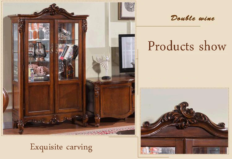 Antique High Living Room Wooden furniture lcd TV Stand set 10285