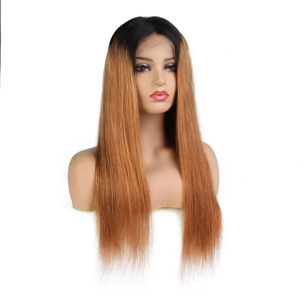 Dark Roots Hair Wig Pre Plucked Ombre Straight Remy Wigs Brazilian Human Hair Full Lace Front Wig 27
Dark Roots Hair Wig Pre Plucked Ombre Straight Remy Wigs Brazilian Human Hair Full Lace Front Wig 27
