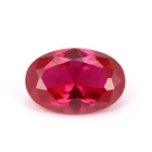 artificial gems 5# red ruby loose stone synthetic corundum gemstones for jewelry making