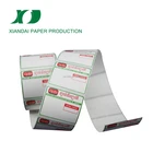 custom size adhesive thermal print bar code label for package clothing labels