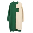 Ladies Winter Long Pullover Two Colour Modern Sweater Design