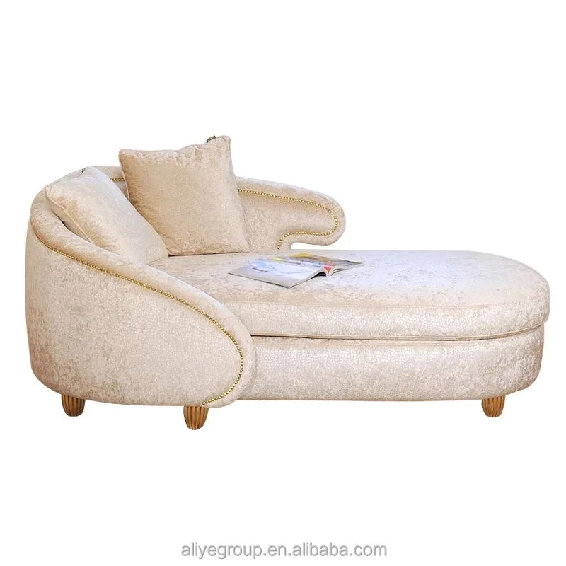 Top ventes tissu chaise longue nouveauté produits capitonnage dos canapé-lit