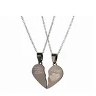 Good style heart shape design necklace jewelry stainless steel pendant necklace for couple