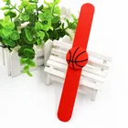 Plain Color Silicone Material Slap Bracelet With Different Objects For Kids