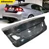 AGENUINE High polished real carbon fiber rear trunk lid back boot bonnet for Honda Civic FD2 Type-R