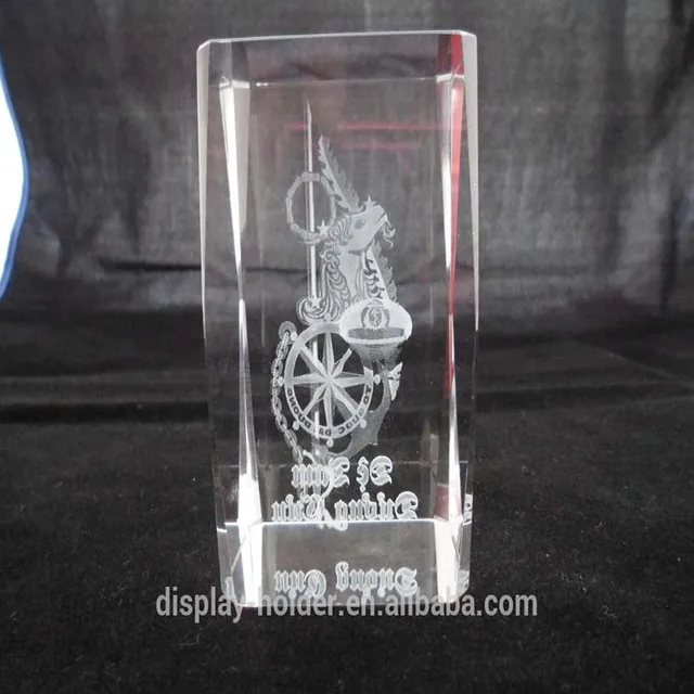 3d laser crystal engraving gift for promotion or christian