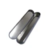 Food Grade Rectangle plain color hot sale printed pencil metal tin box with hinged lid