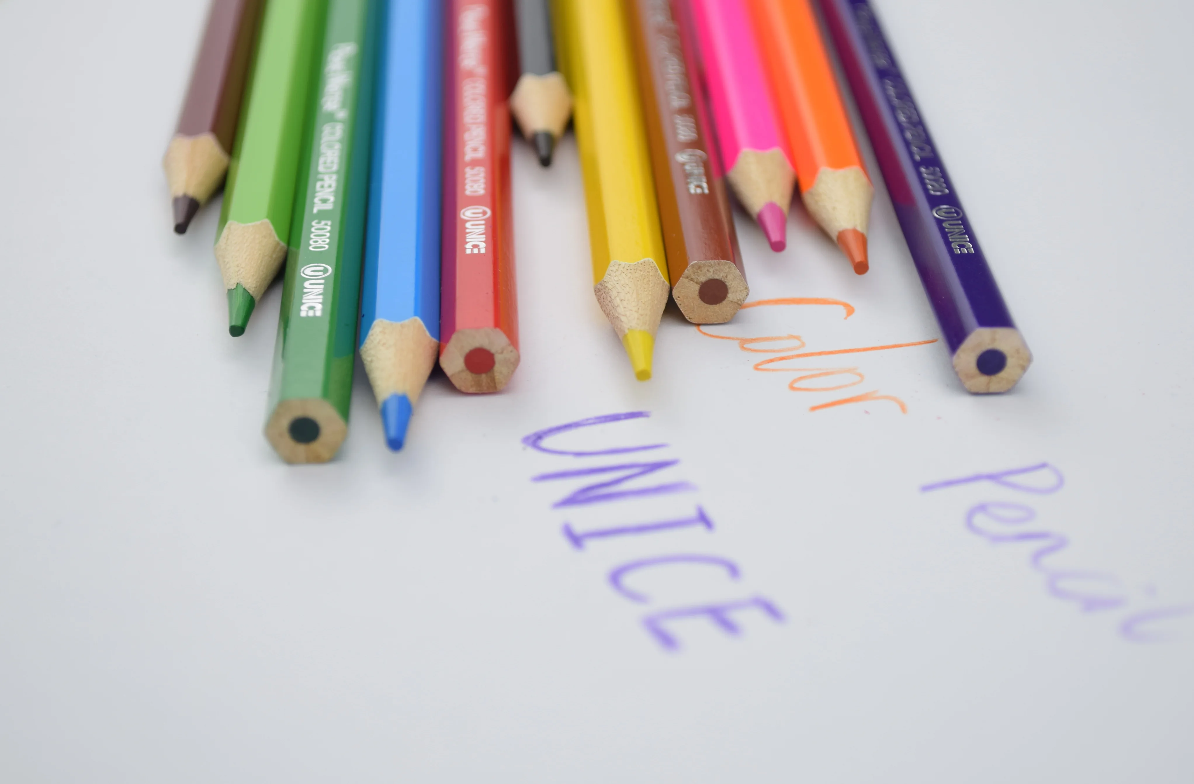 ready to ship colored pencils hexagonal coloured