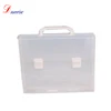 Clear frosted PP file folder with handle and locking system