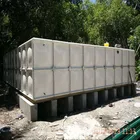 low price rectangular grp/smc/frp water sotrage tank sintex water tank