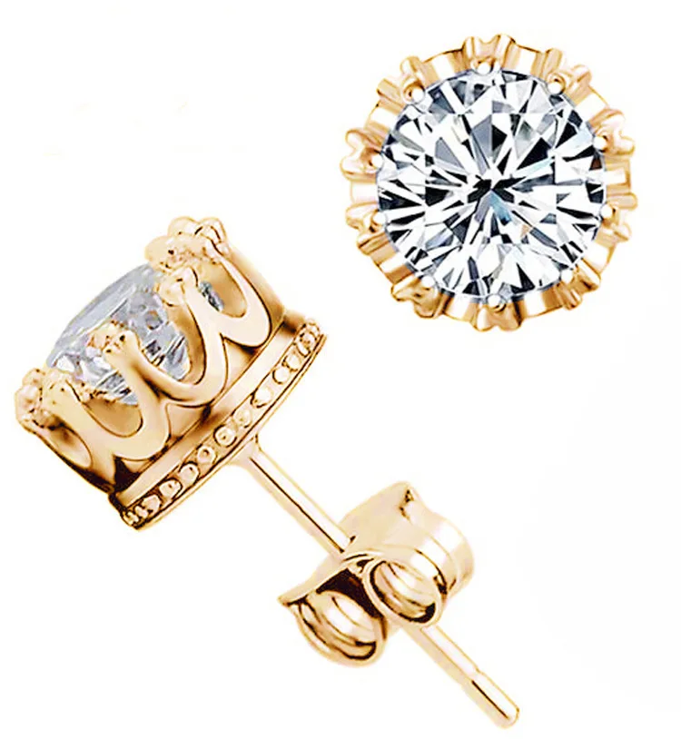 Fashion Jewelry 8MM Round Shaped 2 Carat Cubic Zirconia Silver Stud Earrings for Women
Fashion Jewelry 8MM Round Shaped 2 Carat Cubic Zirconia Silver Stud Earrings for Women