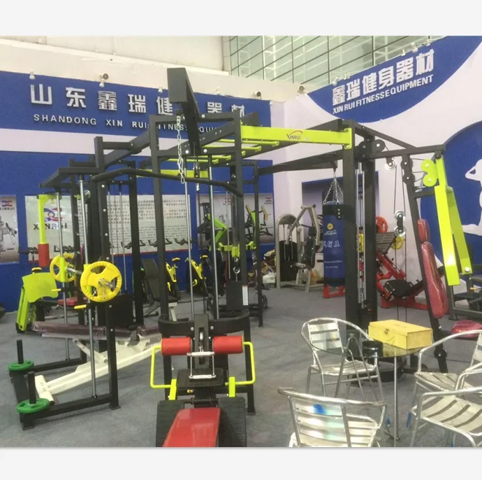 HOT Commercial Weight Bench Press Leg Curl Home Adjustable Bench Weight 5-station Multi Gym Equipment