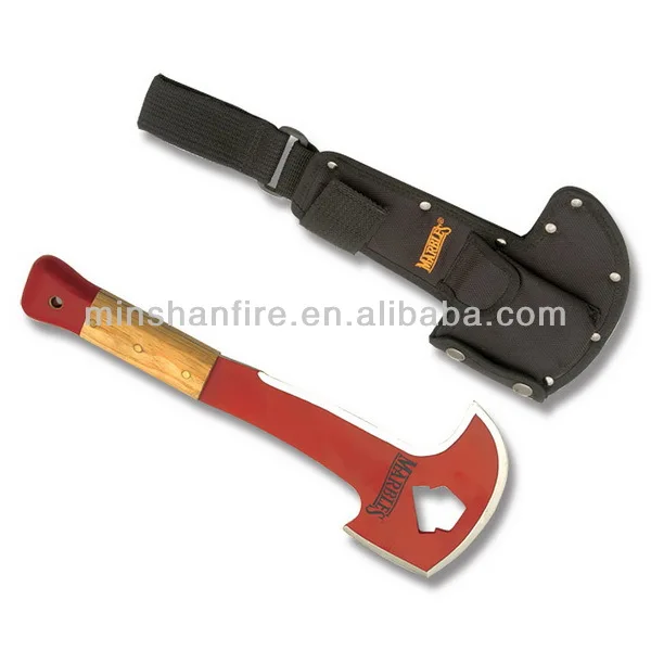 high carbon steel wooden handle fire axe