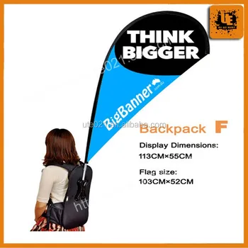 Outdoor Advertising Backpack Flag Banner Backpack Flying Banner