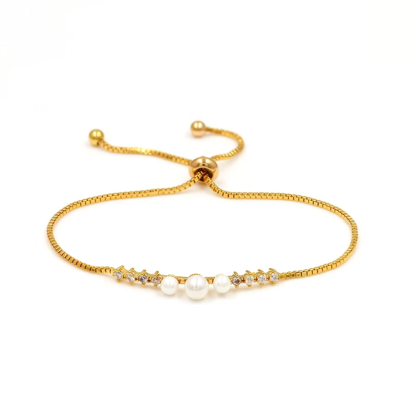 New Arrival Shell Pearl and Cubic Zirconia CZ Zircon Crystal Adjustable Bolo Bracelet for Women or Wedding
New Arrival Shell Pearl and Cubic Zirconia CZ Zircon Crystal Adjustable Bolo Bracelet for Women or Wedding