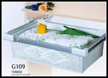Wardrobe Sliding Wicker Basket Drawers G109 View Sliding Wicker