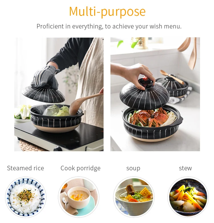 wholesale claypot rice cooker ceramic soup high temperature