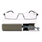 online stock factory price Flexible TR90 Half Frame Reading Glasses With Case