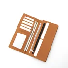 Lady Vegan Leather Card Holder Oragnaizer Women's Big Long Bifold Wallet