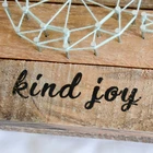 hand made DIY kids friendly wooden decor supplies string art for kids
