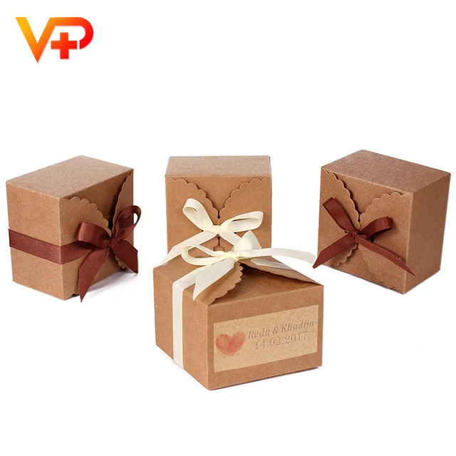 brown kraft paper apple pie packaging box