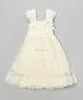 Cute Wedding Dress 2015 Girl Boutique Clothes Vintage Ivory Ruffled Lace Wedding Flower Girl Dress for 10 T