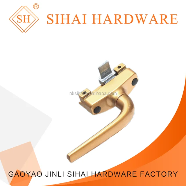 two-points Aluminum casement window lock handle of window hardware accessories
