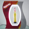 Hot selling Acrylic Magnetic Floating Bottle Display Stand with LED Light W-7010