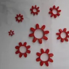 All size available TPU rubber Plum-shaped coupling pads