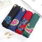 Wholesale Paisley Embroidered Scarf Muslim Viscose Hijab For Women