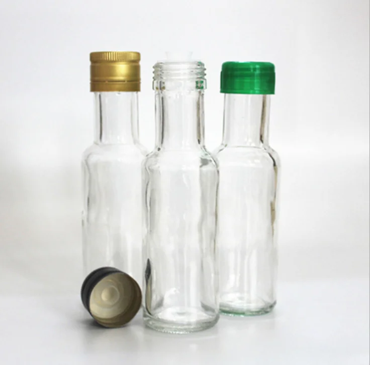 Clear Glass Fish Sauce Bottle With Lid Hot Sauce Bottle Glass For Home