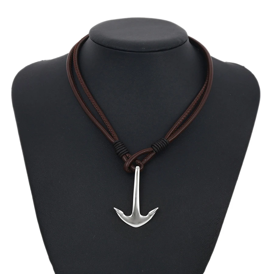 necklace-00265 XP fashion stainless steel jewelry leather simple design anchor necklace for men
necklace-00265 XP fashion stainless steel jewelry leather simple design anchor necklace for men