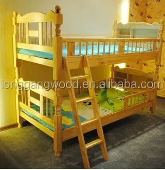 Wooden Baby Bed Double White Children 
